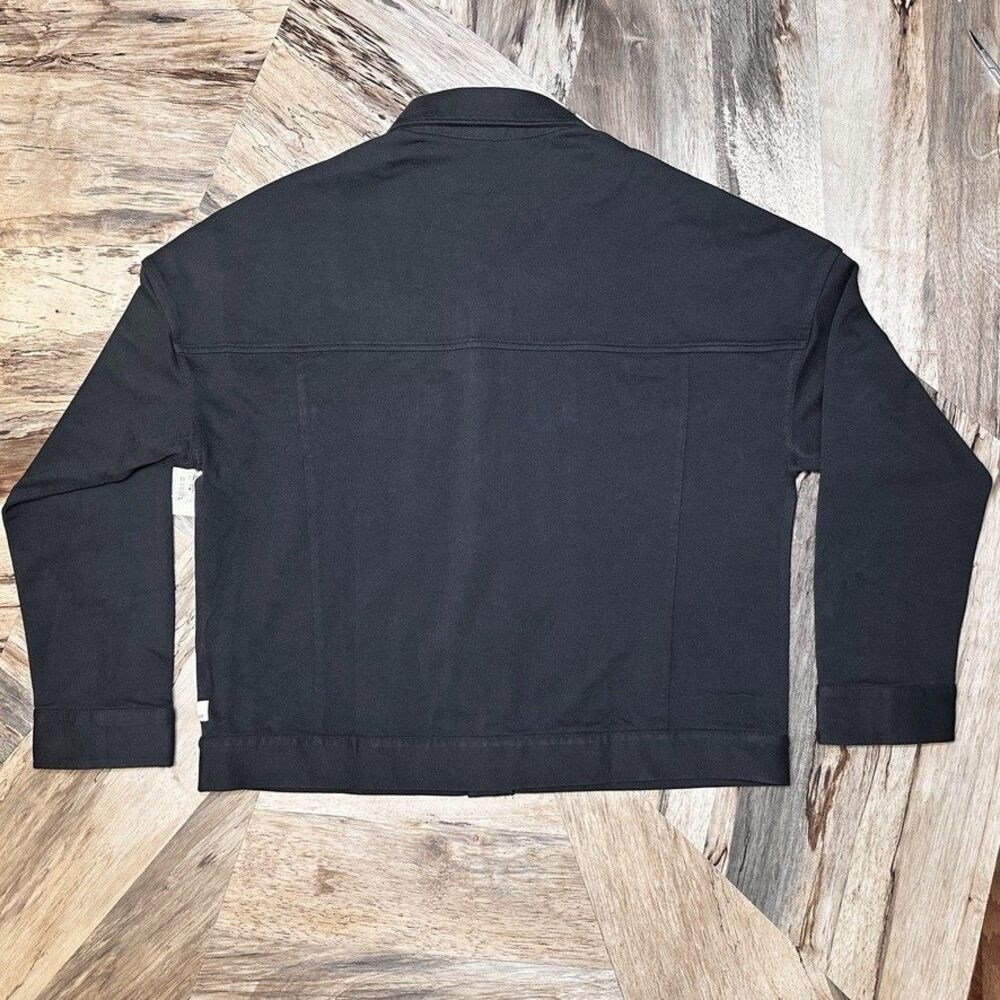 Vuori Mackenzie Jacket Medium Washed Black Cotton Shacket Chore Coat Inspo NWT - Picture 8 of 16